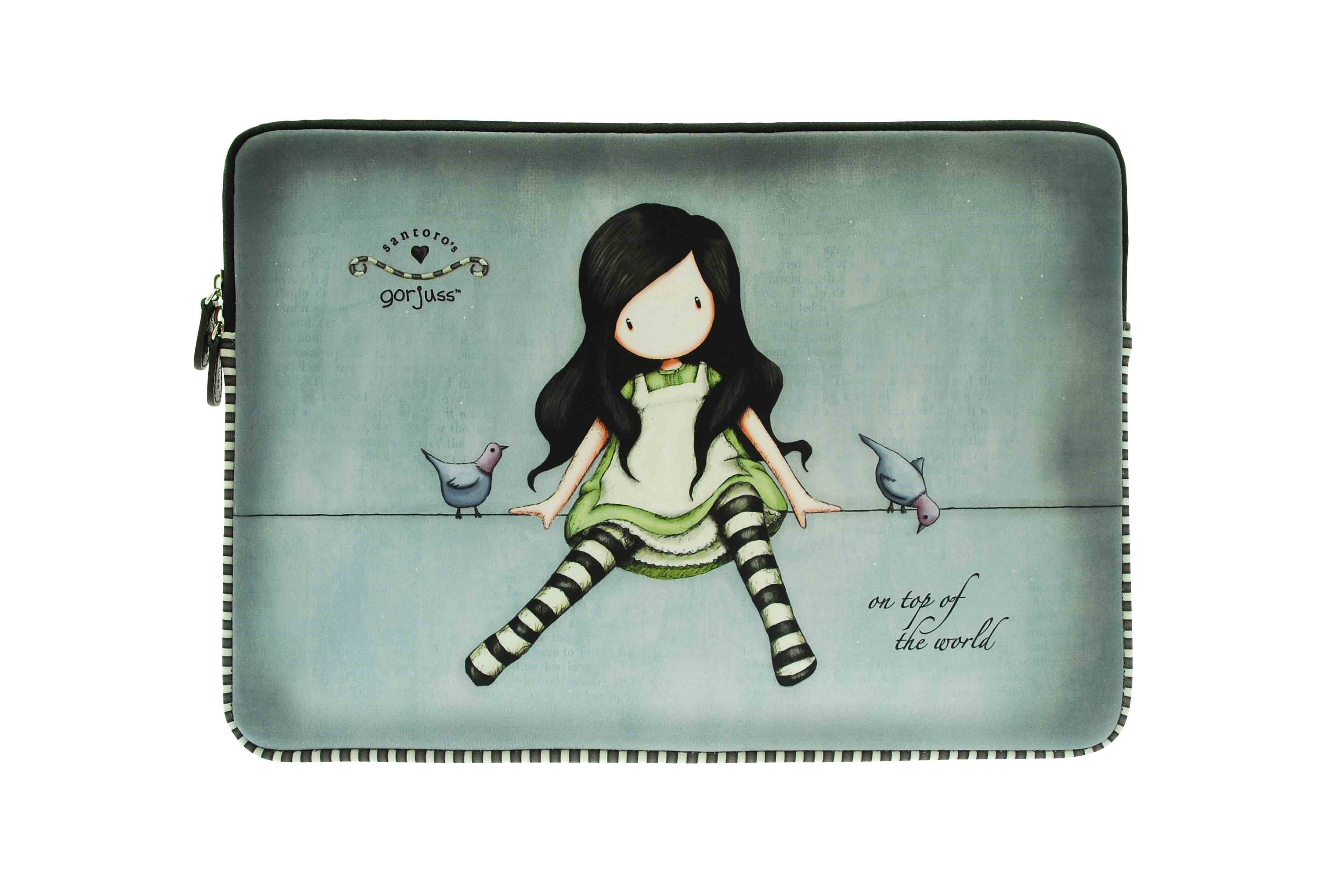 380GJ02 15inch Laptop Sleeve – On Top of the World – front – WR