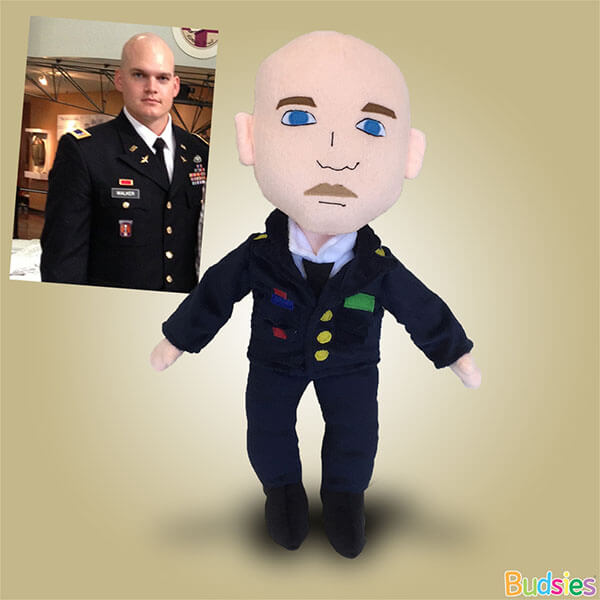 military plush doll